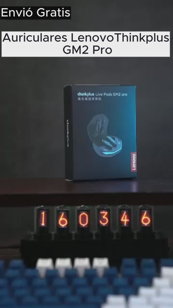 Auriculares Lenovo Thinkplus GM2 Pro: Sonido profesional para gamers, potente, preciso y conexión totalmente inalámbrica